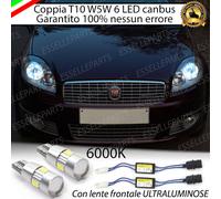COPPIA LUCI DI POSIZIONE 9 LED FIAT CROMA T10 + SPEGNI SPIA 100% NO AVARIA