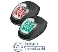 Coppia Luci di Via EVOLED LED ABS Nero 12V
