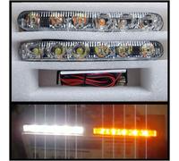 Coppia Luci Diurne con Indicatori di Direzione - Kit DRL 2 x 4W 8 LED