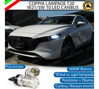 COPPIA LUCI DIURNE DRL 10 LED CREE T20 CHEVROLET CAPTIVA RESTYLING 6000K CANBUS