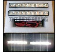 COPPIA LUCI DIURNE KIT DRL 2 x 4W 8 LED AUTO FARI per BMW Serie 3 E30 E36 E46 M3