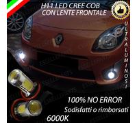 COPPIA LUCI FENDINEBBIA H11 LED CREE COB CANBUS RENAULT TWINGO II 6000K