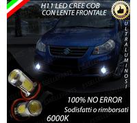 COPPIA LUCI FENDINEBBIA H11 LED CREE COB CANBUS SUZUKI SX4 6000K