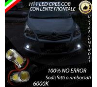 COPPIA LUCI FENDINEBBIA H11 LED CREE COB CANBUS TOYOTA VERSO 6000K