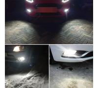 COPPIA LUCI FORD FOCUS C-MAX H8 LED COMPATIBILE CANBUS FENDINEBBIA NO ERRORE 35W