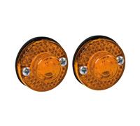 Coppia luci ingombro a 1 Led, 24V - Arancio