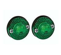 Coppia luci ingombro a 1 Led, 24V - Verde