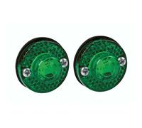 Coppia luci ingombro a 1 Led, 24V - Verde