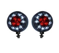 Coppia luci laterali a LED 24V rosso bianco blu - cromate per trattore o camion