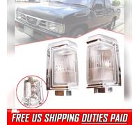 Coppia luci laterali cromate per Nissan Datsun D21 Pathfinder Pickup 1989-1997