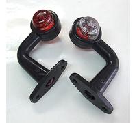 Coppia Luci LED Ingombro Posteriori Cornetto Destro Sinistro Rosso Bianco Luce Perimetrale 12V 24V Per Camion Rimorchi