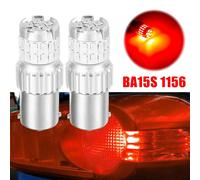 COPPIA LUCI LED P21W 1156 BA15S STOP ROSSO CANBUS POSTERIORI MOTO SCOOTER QUOD