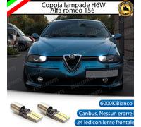 COPPIA LUCI POSIZIONE 24 LED H6W ALFA ROMEO 156 1° SERIE CANBUS NO ERROR
