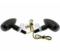 Coppia Luci posteriori Mini Bullet LED, fanale Harley Davidson e moto custom