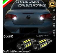 COPPIA LUCI RETROMARCIA 13 LED T15 W16W CANBUS VOLKSWAGEN EOS NO AVARIA