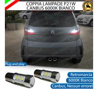 COPPIA LUCI RETROMARCIA 15 LED P21W BA15S CANBUS AIXAM VISION NO ERROR
