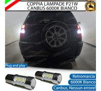 COPPIA LUCI RETROMARCIA 15 LED P21W BA15S CANBUS DR5 DR 5 NO ERROR