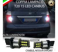 COPPIA LUCI RETROMARCIA 15 LED T20 W21W CANBUS HONDA FR-V 6000K NO ERROR