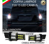 COPPIA LUCI RETROMARCIA 15 LED T20 W21W CANBUS JEEP COMPASS RESTYLING NO ERROR
