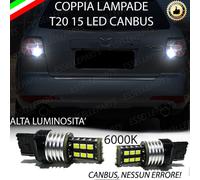 COPPIA LUCI RETROMARCIA 15 LED T20 W21W CANBUS MAZDA CX-7 NO ERROR