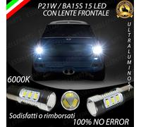 COPPIA LUCI RETROMARCIA LED P21W BA15S CANBUS MINI R56 COOPER ONE FINO AL 2010