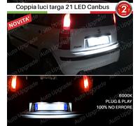 COPPIA LUCI TARGA 21 LED PER FIAT PANDA MK2 + PANDA 4X4 CANBUS 6000K NO ERRORE