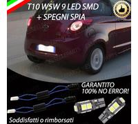 COPPIA LUCI TARGA 9 LED FORD KA T10 + SPEGNI SPIA 100% NO AVARIA