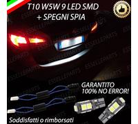 COPPIA LUCI TARGA 9 LED OPEL MERIVA B T10 W5W + SPEGNI SPIA 100% NO ERROR