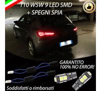 COPPIA LUCI TARGA 9 LED SEAT LEON III T10 W5W + SPEGNI SPIA NO ERROR