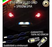 COPPIA LUCI TARGA 9 LED VW MAGGIOLINO dal 2011 in poi T10 + SPEGNI SPIA NOAVARIA