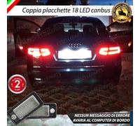 COPPIA LUCI TARGA LED PLACCHETTE COMPLETE CANBUS AUDI A6 C6 + A6 C6 AVANT