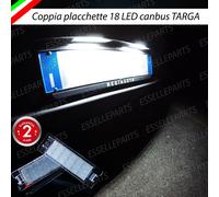 COPPIA LUCI TARGA PLAFONIERE PLACCHETTE RENAULT LATITUDE 18 LED CANBUS 6000K
