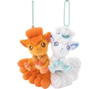 Coppia magnetica centrale Pokemon mascotte Vulpix e Alolan Vulpix peluche sim...