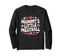 Coppia Mamma Piccolo Meatball Gravidanza Maglia a Manica