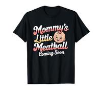 Coppia Mamma Piccolo Meatball Gravidanza Maglietta