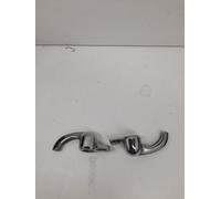 COPPIA MANETTINI CROMATI GALLETTI DEFLETTORI FIAT 127 128 A112 CON VITI DI FISS
