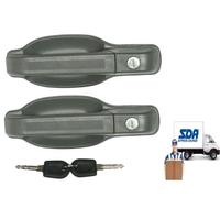 COPPIA MANIGLIA APRI PORTA ANTERIORE ESTERNA C/CHIAVE IVECO DAILY 89 99 SX+DX