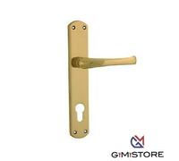 COPPIA MANIGLIA CON PLACCA FORO YALE BRONZATA