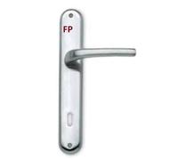 Coppia Maniglia Porta Interna CON PLACCA Cromo Satinato MOD SONY Sicma 16CS01