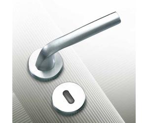 Coppia Maniglia Porte Interne Sicma MOD AL2 Cromo Satinato,Porta,Bussola 86CS16