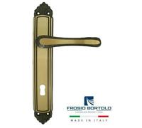 Maniglia per porte interne con placca FORME modello FIORELLA - DISTANZA 70
