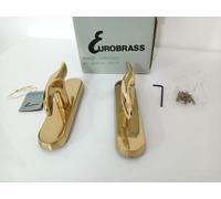 Coppia Maniglie Cremonese Eurobrass mod. Arca Oro Vintage Design