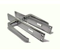 Coppia Maniglie da porte con bocchetta patent sonical ziral impero quadro 6 x 70