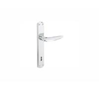 Coppia Maniglie da porte con bocchetta Yale Zarmec quadro 8 placca 90 mm
