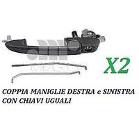 COPPIA MANIGLIE ESTERNA PORTA ANTERIORE DX -SX FIAT BRAVO DA 1995 -2001 C/CHIAVE