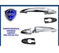 COPPIA MANIGLIE ESTERNE CROMATE DESTRA SINISTRA LANCIA Y YSPILON DAL 2003 2011