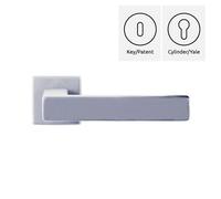 Coppia maniglie maniglia per porte interne mod. CURONE alluminio, stile moderno