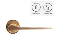Coppia maniglie maniglia per porte interne mod. DIEGO ottone design minimalista