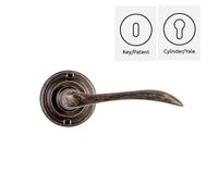 Coppia maniglie maniglia per porte interne mod. MATERA ottone design classico