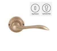 Coppia maniglie maniglia per porte interne mod. MATERA ottone design classico